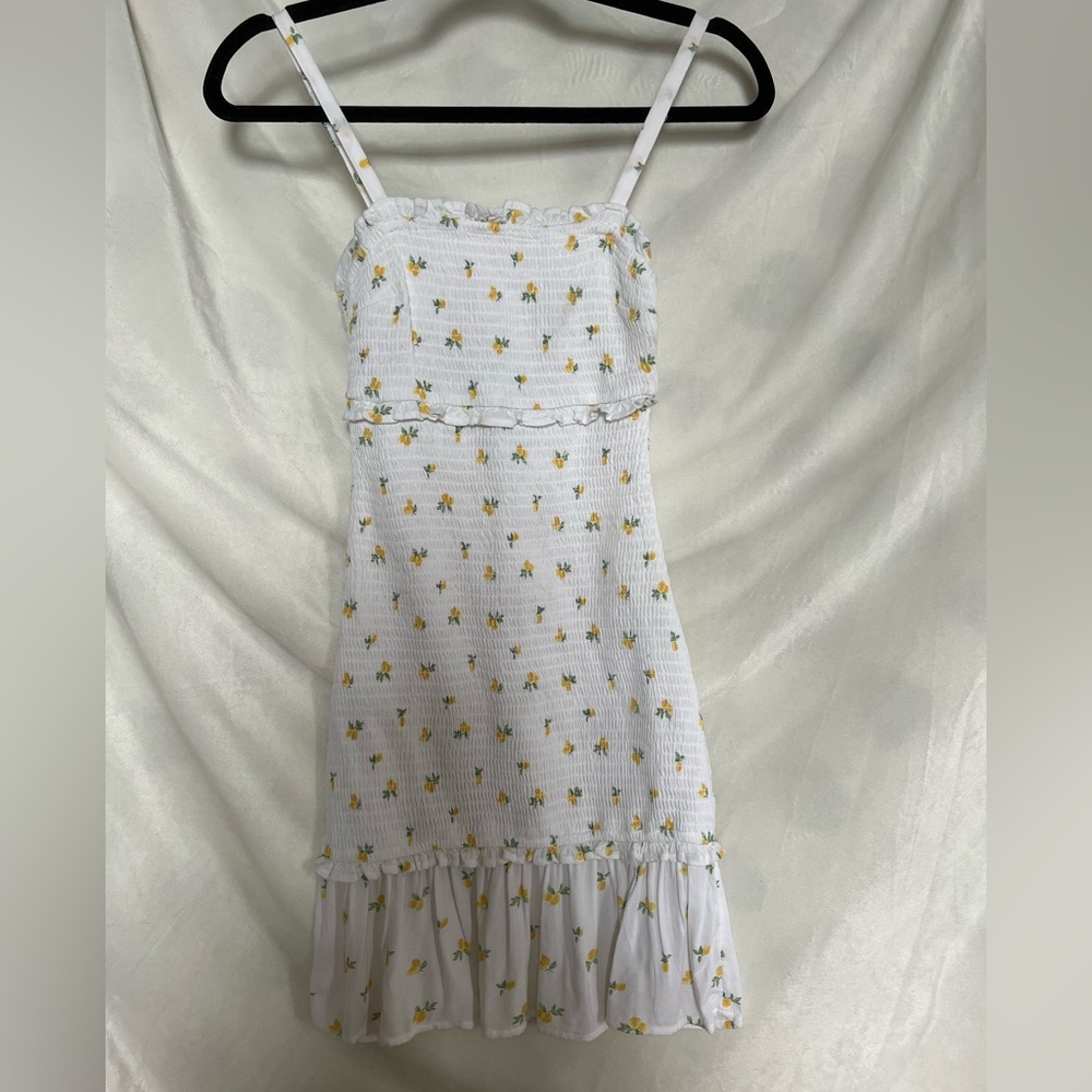 Hollister Lemon ruched dress